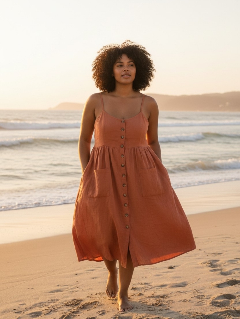 Reitmans Rust Orange Linen